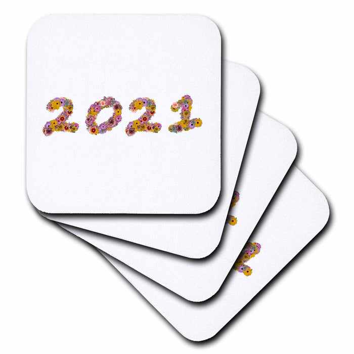 image of set of 8 Ceramic Tile Coasters