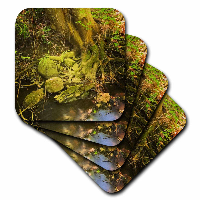 image of set of 4 Ceramic Tile Coasters