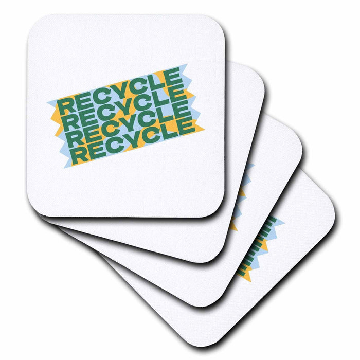 image of set of 8 Ceramic Tile Coasters