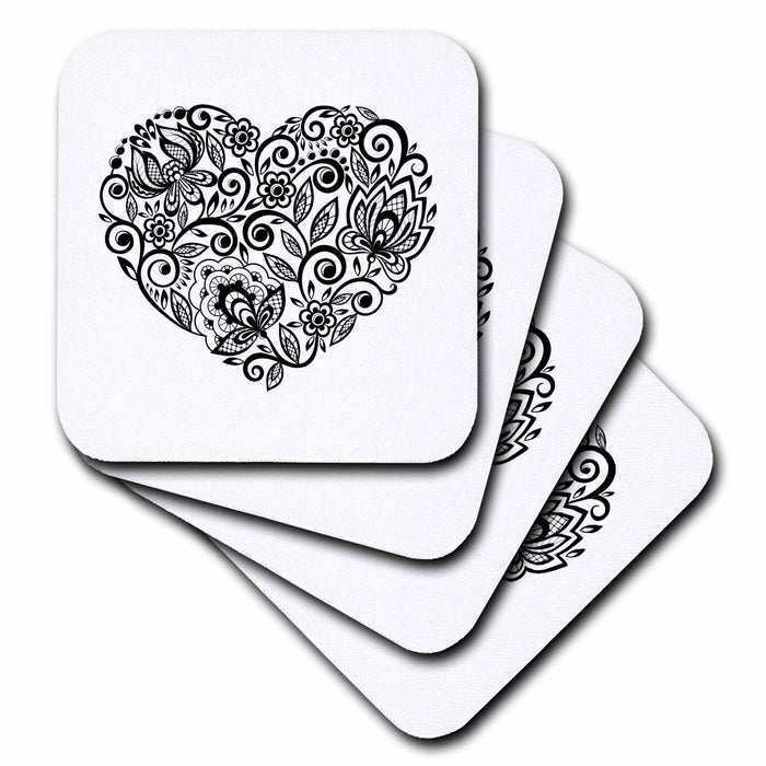 image of set of 8 Ceramic Tile Coasters