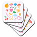 image of set of 8 Ceramic Tile Coasters