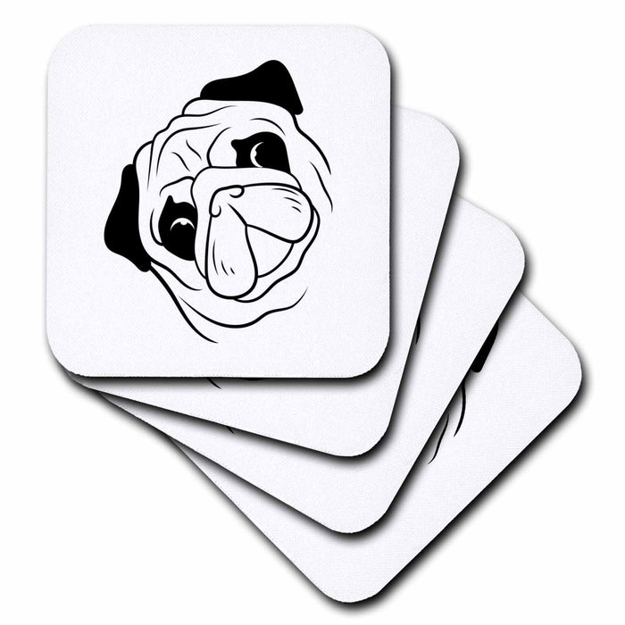 image of set of 4 Ceramic Tile Coasters