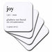 image of set of 4 Ceramic Tile Coasters