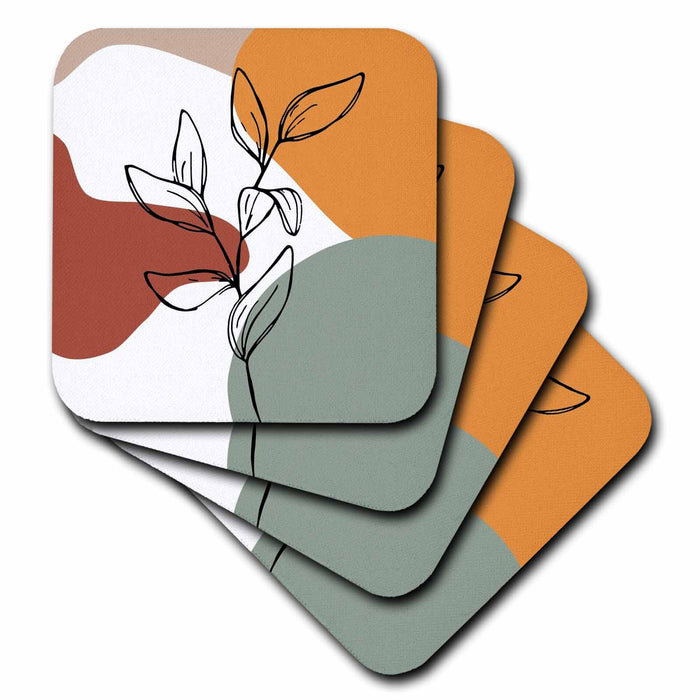 image of set of 4 Ceramic Tile Coasters