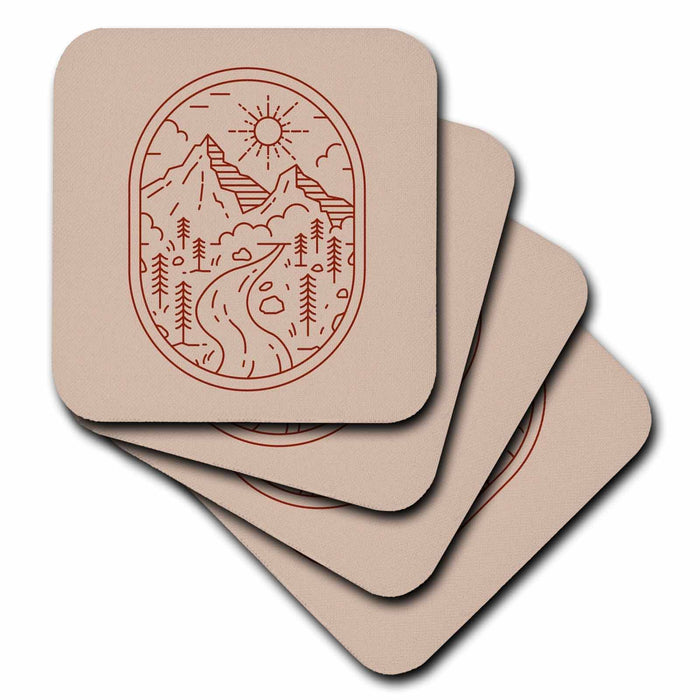 image of set of 4 Coasters - Soft