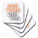 image of set of 4 Ceramic Tile Coasters