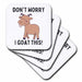 image of set of 8 Ceramic Tile Coasters