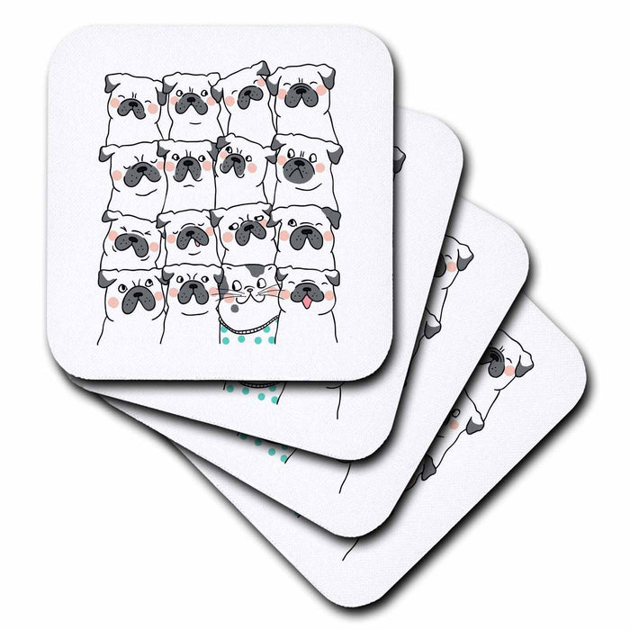 image of set of 8 Coasters - Soft