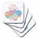 image of set of 8 Ceramic Tile Coasters