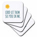 image of set of 4 Ceramic Tile Coasters