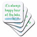 image of set of 4 Ceramic Tile Coasters