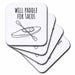 image of set of 8 Ceramic Tile Coasters