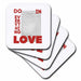 image of set of 8 Ceramic Tile Coasters