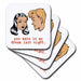 image of set of 4 Ceramic Tile Coasters