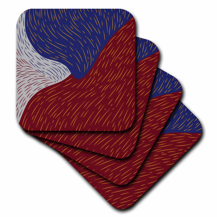 image of set of 8 Ceramic Tile Coasters