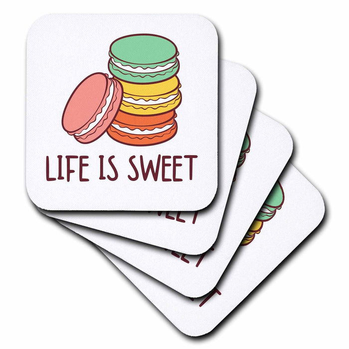 image of set of 4 Ceramic Tile Coasters