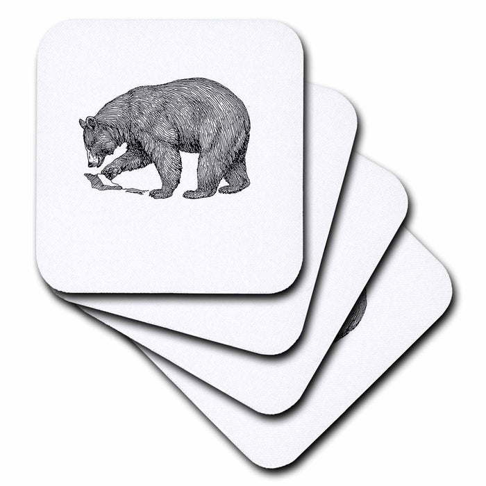 image of set of 4 Ceramic Tile Coasters