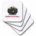 image of set of 4 Ceramic Tile Coasters