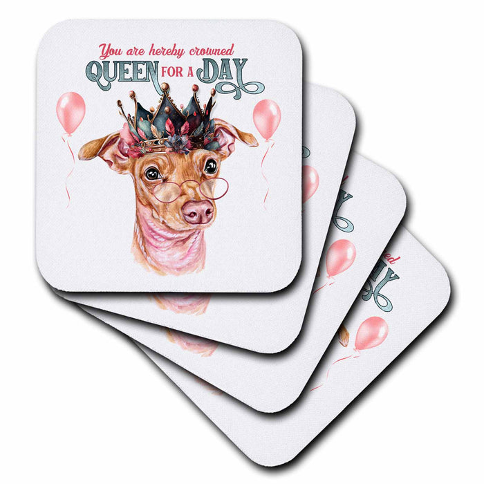 image of set of 4 Ceramic Tile Coasters