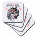 image of set of 4 Ceramic Tile Coasters