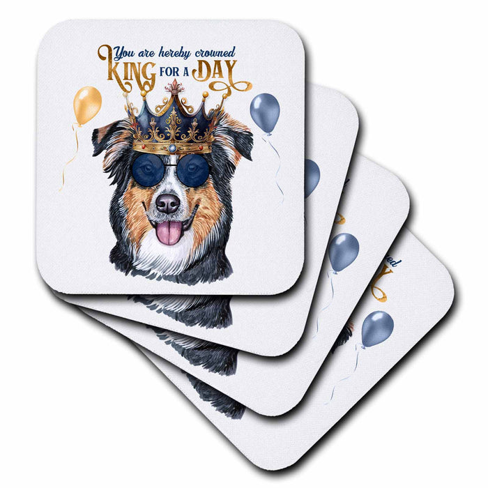 image of set of 4 Ceramic Tile Coasters