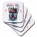 image of set of 4 Ceramic Tile Coasters