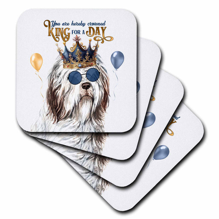 image of set of 8 Ceramic Tile Coasters