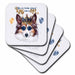 image of set of 4 Ceramic Tile Coasters