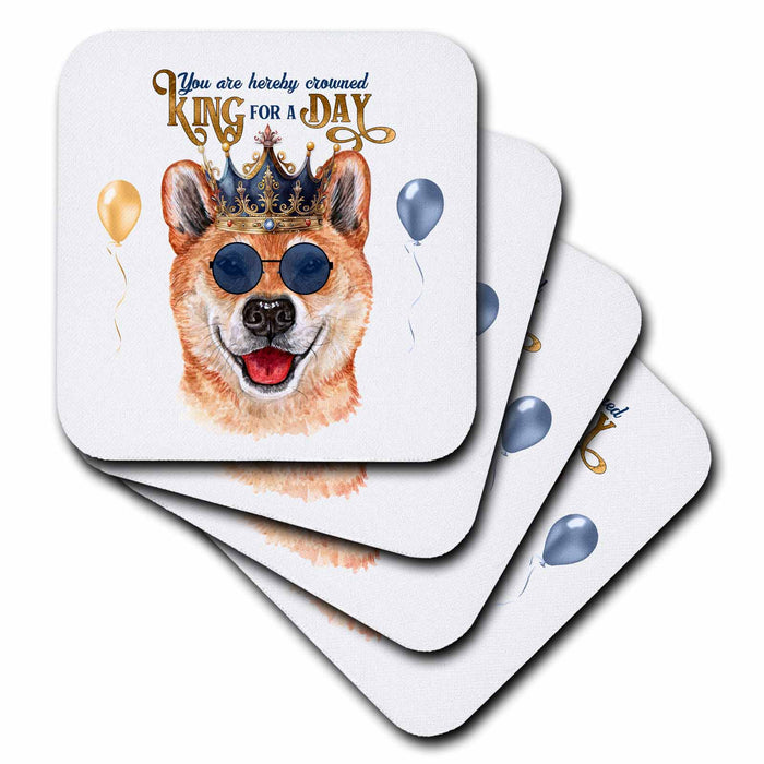 image of set of 8 Ceramic Tile Coasters