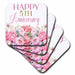 image of set of 8 Ceramic Tile Coasters