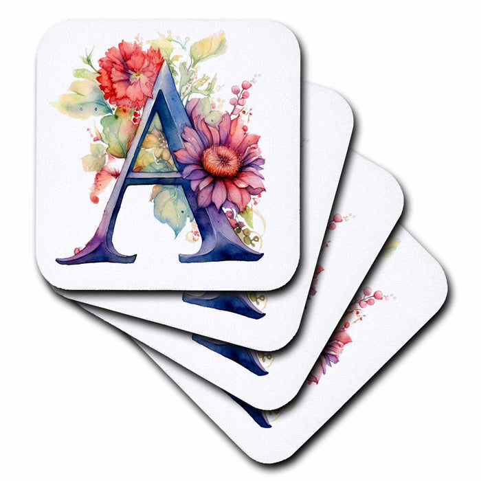 image of set of 4 Ceramic Tile Coasters