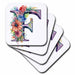 image of set of 8 Ceramic Tile Coasters