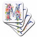 image of set of 8 Ceramic Tile Coasters