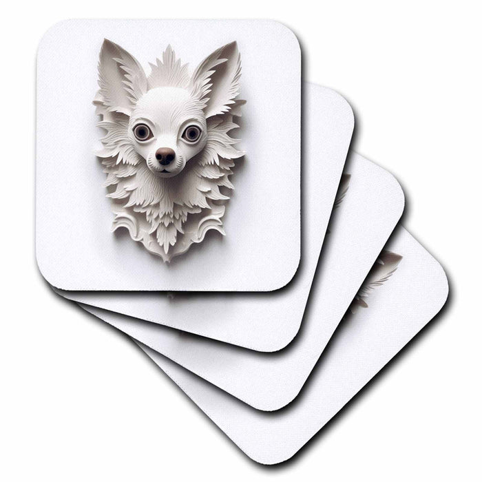 image of set of 4 Ceramic Tile Coasters