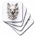 image of set of 4 Ceramic Tile Coasters