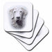 image of set of 4 Ceramic Tile Coasters