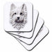 image of set of 8 Ceramic Tile Coasters