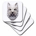 image of set of 8 Ceramic Tile Coasters