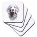 image of set of 4 Ceramic Tile Coasters