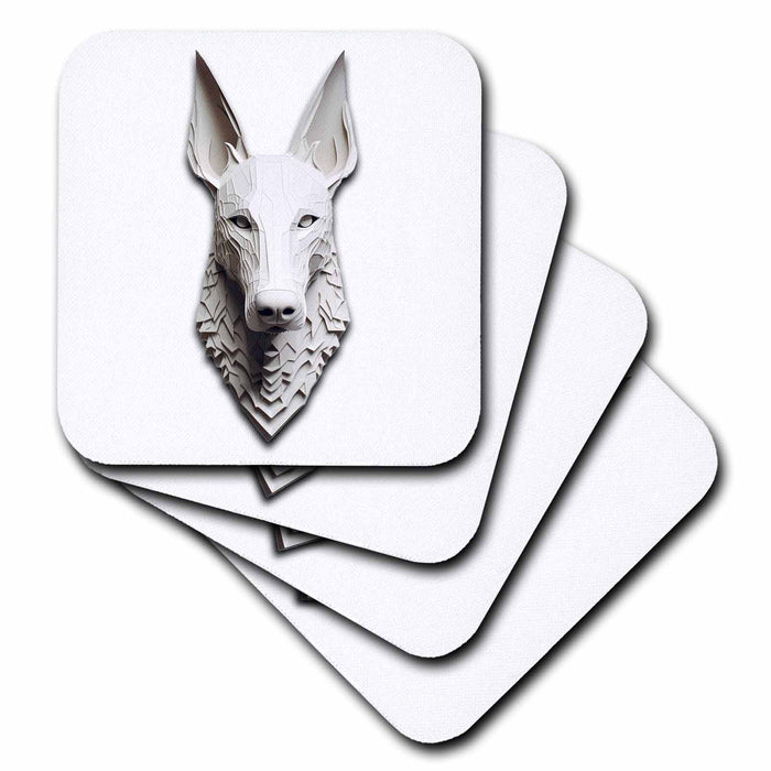 image of set of 4 Ceramic Tile Coasters