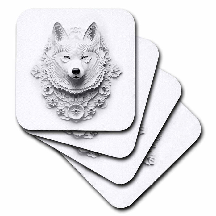 image of set of 8 Ceramic Tile Coasters