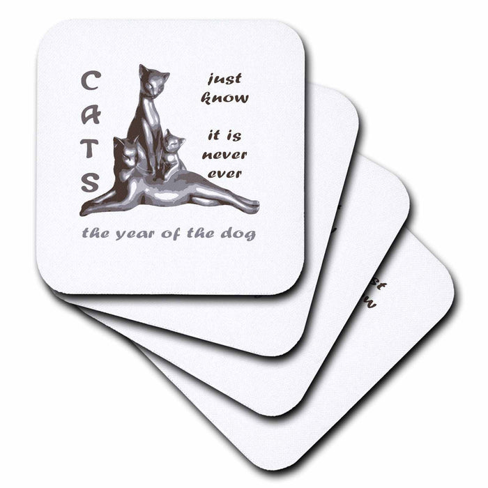 image of set of 4 Ceramic Tile Coasters