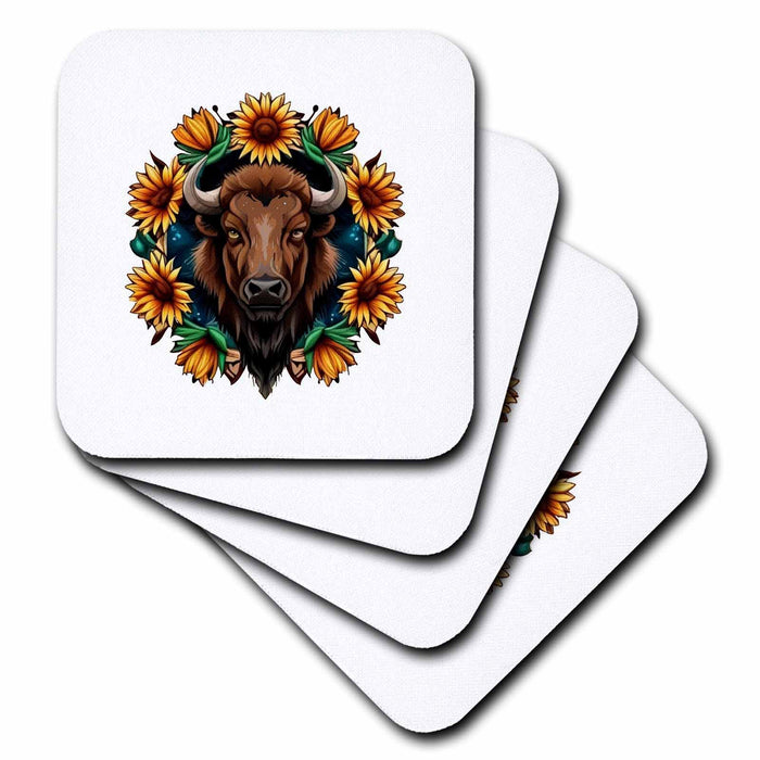 image of set of 8 Ceramic Tile Coasters