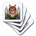 image of set of 4 Ceramic Tile Coasters