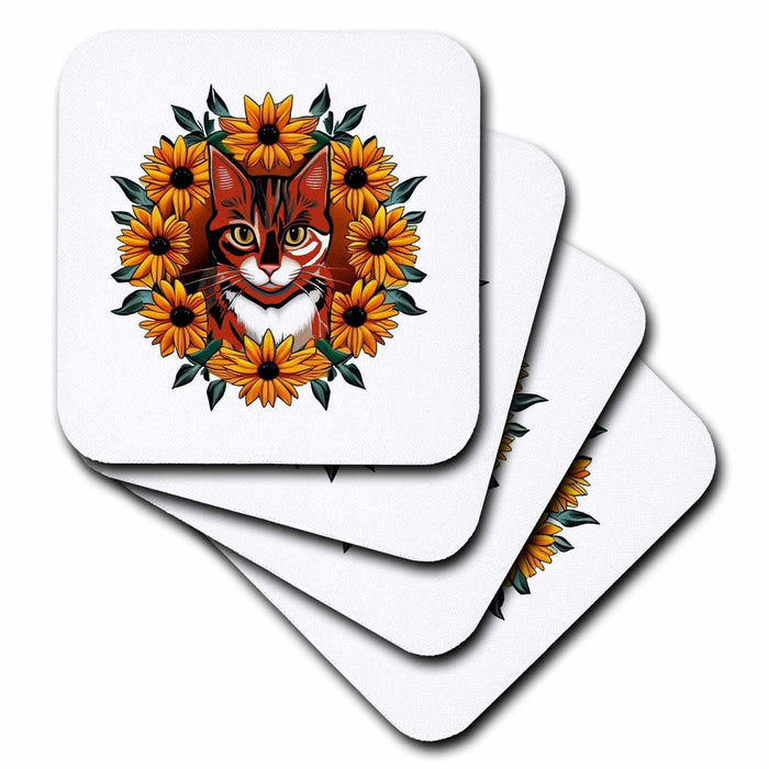 image of set of 4 Ceramic Tile Coasters