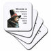 image of set of 4 Ceramic Tile Coasters