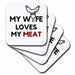 image of set of 4 Ceramic Tile Coasters