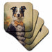 image of set of 4 Ceramic Tile Coasters