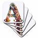 image of set of 4 Ceramic Tile Coasters