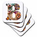 image of set of 8 Ceramic Tile Coasters